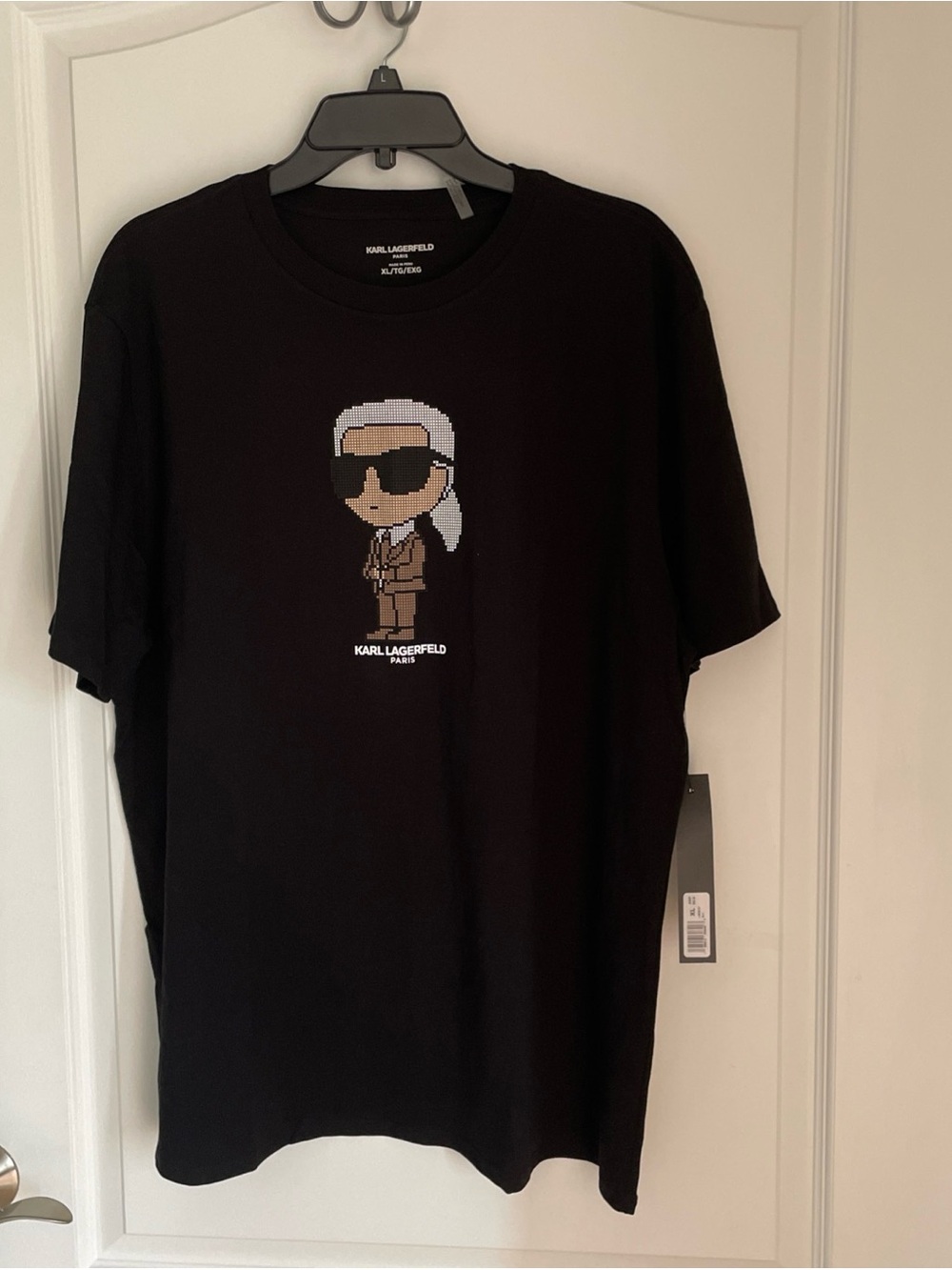 NWT Karl Lagerfeld Tee Shirt Men’s Black Size X-Large